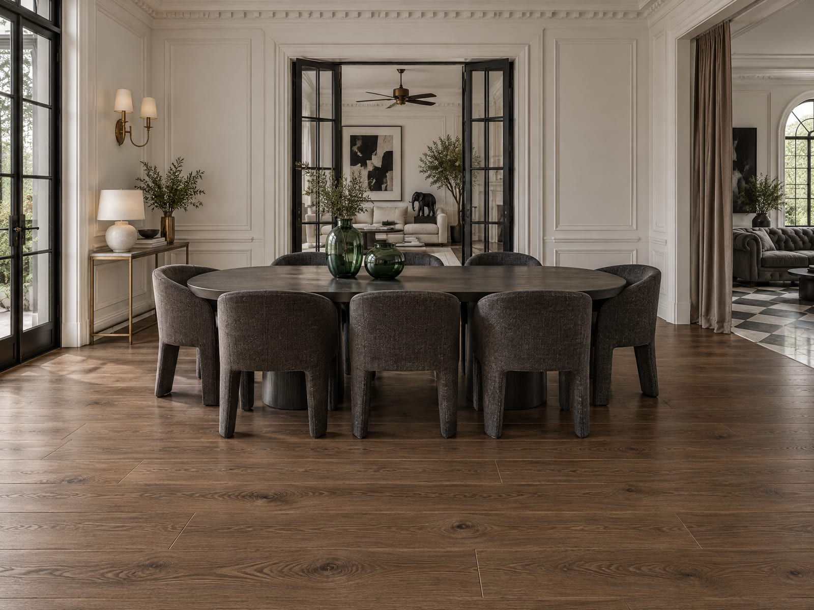 Cocoa Oak Floorious Hush flooring installed in a room