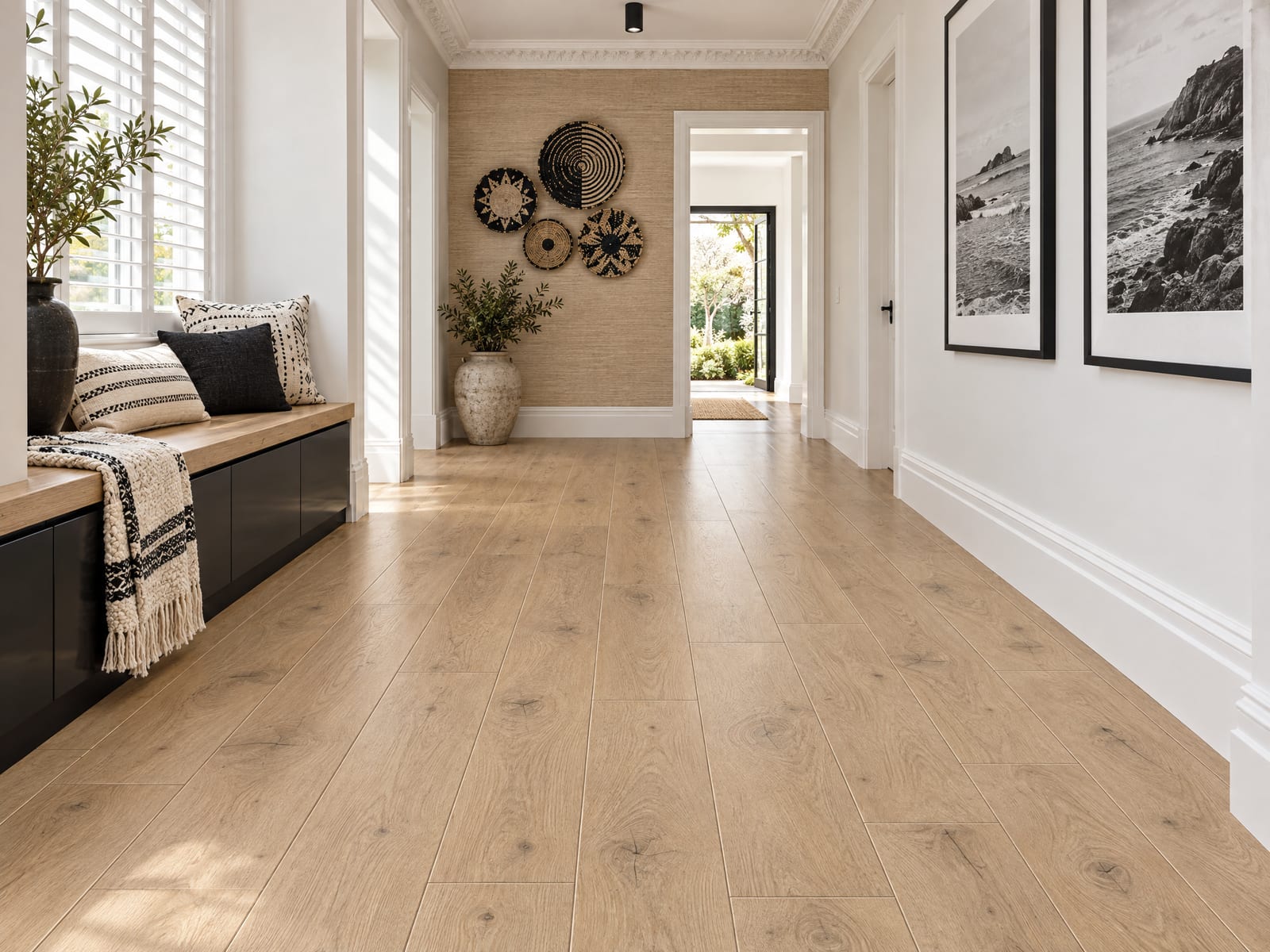 True Oak Floorious Original flooring installed in a room